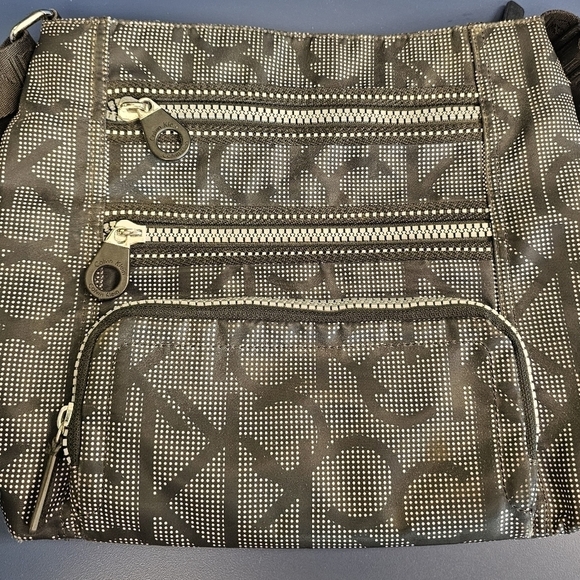 Calvin Klein Logo Athleisure Zipper Nylon Crossbody Bag Tote - Picture 3 of 10